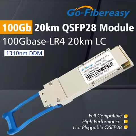 100G QSFP28 LR4 20km 1310nm Transceiver Duplex LC Single Mode 100GBASE-LR4 For Juniper,Dell,HW,Mella