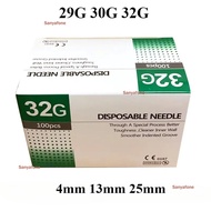 10PCS 50PCS 29G 30G 32G Facial Small Needle 4mm 13mm 25mm Beauty Microscopic needle