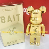 Medicom Bearbrick 2017 Bait 999.9 Gold Bar 400% Golden be@rbrick 純金 金條