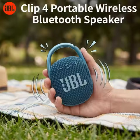 JBL Clip 4 Portable Bluetooth Speaker Wireless IP67 Waterproof Long Playtime with Carabiner Outdoor 