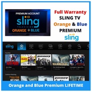 Sling TV Orange and Blue PREMIUM ACCOUNT LIFETIME FULL WARRANTY AUTO RENEWAL