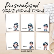 Personalized School Student Notepads Notecards Custom Note Cards Memo Pad Gift Giveaway