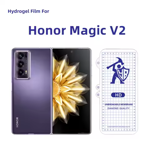 3pcs Clear Hydrogel Film For Honor Magic V2 Screen Protector For Honor Magic V2 V3 V5 Outer Protecti