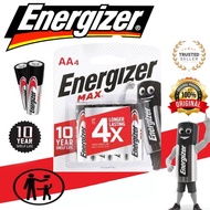 (KILANG PRICE) Energizer MAX E91BP4 AA E92BP4 AAA Original Batteries Battery Long Lasting