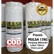 mulsa plastik mulsa pertanian plastik hitam perak 1 rol roll 17Kg 120cm X 450m