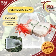 [1 PAKET] Agrobuddy X BNS 40/80 Mesh Beg Pelindung Buah Jaring Nilon | Nylon Fruit Protect Net Bag (