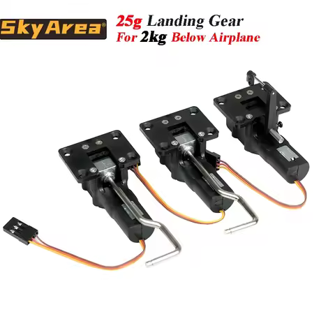 25g Retractable Mini Landing Gear Digital Servoless Metal Electronic for 2kg RC Fixed-Wing KTK SU27 