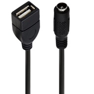 【Potato Digital】 DC to USB Power Cable 5V DC 3.5x1.35mm 5.5x2.1mm Female to USB Charging Cable