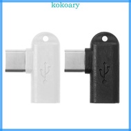 KOK 2 5cm 0 98in Professional 90 Degree Micro USB Female to Type C Male Adapter for Charge Converter