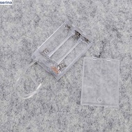 SERINA Battery Box Transparent High Quality for AA Battery Storage Box 2 3 Slot 2X 3X Battery Holder