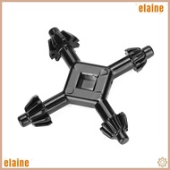 ELAINE 3pcs Chuck Key Wrench, Multifunctional Steel Drill Chuck Key, Universal 4 in 1 Zinc Alloy Rep