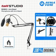 Paket Mic Bm800 Arm Stand Pop Filter Phone Holder - Microphone Bm 800