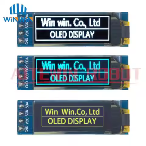 1pcs 0.91 inch OLED module 0.91" white/blue OLED 128X32 OLED LCD LED Display Module 0.91" IIC Commun