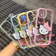 Compatible For iPhone 16 11 12 13 15 14 Plus Pro Max 16E 2 in 1 Diamond Bow KT Soft Protective Phone