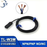 Suis Kedekatan Induktif Suis Sensor 3-wayar NPN PNP NO NC Pengesan Logam TL-W3MC1 TL-W3MC2 TL-W3MB1 