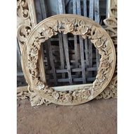 MAWAR Rose Flower Circle Mirror Frame