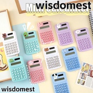 WISDOMEST Mini Calculator, 8-Digit Plastic Math Calculator, Professional Portable Cartoon Accounting