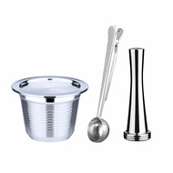 【i Cafilas】[HLB06] เครื่องทำไอศกรีมกาแฟเอสเปรสโซ่สแตนเลสแคปซูลกาแฟแบบเติมได้นำกลับมาใช้ใหม่ได้สำหรับ