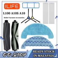 Replacement for ILIFE L100 A10S A10 Robot Vacuum Accessories  / Parts（Side brush / Roll brush  / Mop