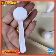 【BEST HOT】50/100pc 5g White Plastic Measuring Spoon Gram Scoop Food Baking Medicine Powder❀