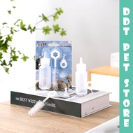 DDT PET STORE Pet Milk Bottle Pet Nursing Rabbits 60ml Pet Feeding Bottle Kits Mini Nipple Small Ani