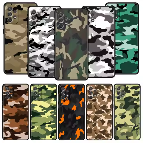Camouflage Camo Military Army Case for Samsung A51 A71 A21S A12 A15 A25 A31 A41 A52 A32 A23 A33 A53