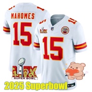 2025 Super Bowl LVX NFL Men's Kansas City Chiefs Patrick Mahomes White Limited American Football Jer