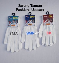 Sarung Tangan Paskibra Upacara SD SMP SMA Putih
