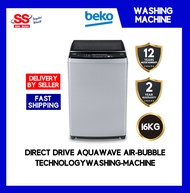 【 DELIVERY BY SELLER 】 BEKO WTAD16AS 16KG Direct Drive AquaWave Air BubbLe TechnoLogy Soft CLose Door Washing Machine | MESIN BASUH | 洗衣机
