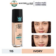 Kem Nền Maybelline Mịn Nhẹ Kiềm Dầu Chống Nắng #115 30ml Fit Me Matte Poreless Foundation SPF 22 PA+