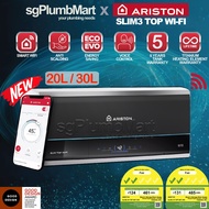 Ariston x sgPlumbMart SLIM 3 TOP WIFI Storage Water Heater (20L / 30L) Sleek Design – Slim2 LUX-D WI