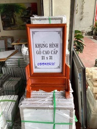 Khung ảnh thờ gỗ hương 20x30 lòng khung