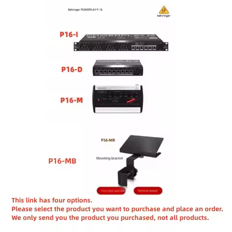 Behringer Powerplay P16-M P16-I P16-D 16-channel Digital Personal Mixer, P16-I Input Module and P16-