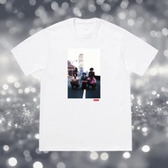 COD 2025Cotton Trendy Brand USD Christmas Printed Short Sleeve Pinknew23 DFZD