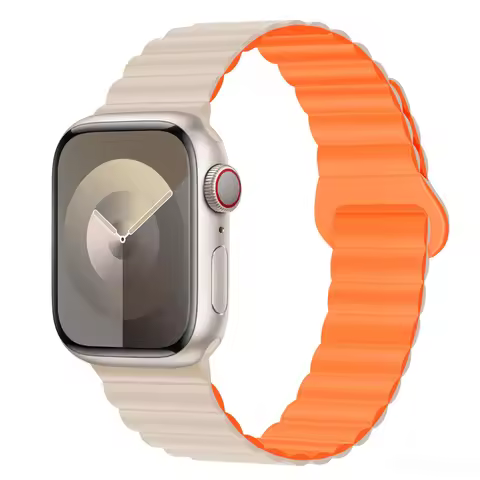 Magnetic Strap For Apple watch band 44mm 40mm 45mm 49mm 41mm 38mm 42mm Silicone Loop Bracelet iWatch