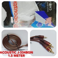 Jack to RCA cable 3.5 mm stereo jack to RCA male audio cable 1.5 meters