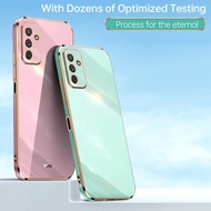 Plating Square Frame Phone Cases For Samsung Galaxy M23 5G F23 SM-M236B, SM-M236B/DS, SM-M236L SM-E2