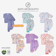 [TOMS] VELVET JUNIOR (1 set) Baby Long Shirt and Long Pants Set Anti Mosquito Boy / Girl Anti Mosqui