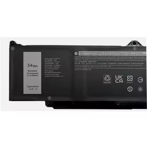 11.4V 54Wh New Li-ion Batteries Laptop DR02P for Dell Latitude 5340 5440 3340 3540 3480 3580 2X1V9 R