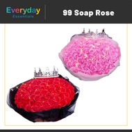 【E.E】99 Roses Soap Preserved Flower Festival Birthday Birthday Valentine’s Day Gift for Wife Confession Simulated Rose