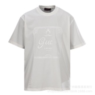 1:1！Original Standard Real Shot G 26SS Chest LOGO Large Print Short Sleeve OS Loose Casual All-Match