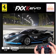 Ferrari Fxxk Evo Model RC Remote Control Rechargeable Scale 1/18 Light Mainan Kereta Kawalan Jauh Ka