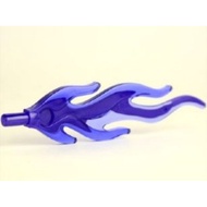 Part Lego 85959pb03 Wave Rounded Straight Large with Bar End (Flame) with Marbled Dark Purple Patter