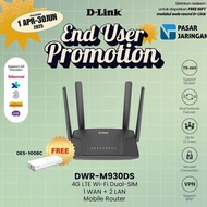 NEW D-Link DWR-M930DS Wireless N300 Dual SIM 4G LTE Router 930DS