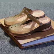 Platform Coros Shoes Women's Toe Cap Wedge Jelly Non Slip Nurse Sandals Summer Beach 40 Plus Size Sandals Size 41