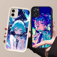 HW-28 Rock Music Hatsune Miku Shockproof Silicone Casing for Realme Narzo 14T 14X C67 C73 C55 9i C33
