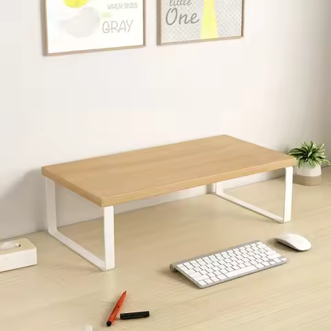 Monitor Raised Shelf Office Laptop Monitor Docking Stand Desktop Computer Raising Stand Home Storage