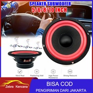 (Dikirim Dari Jakarta) Speaker Woofer 5/6/8/10 Inch Audio Subwoofer Mobil HiFi 60W/80W/120W/140W Speaker Subwoofer Bass