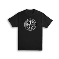STONE ISLAND LOGO ORIGINAL TSHIRT Ready Stock MEN WOMEN Unisex High Quality 100% Cotton G0167