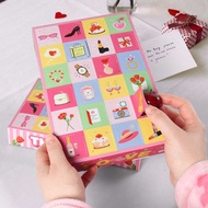 Cute Mother's Day Dongdongle Surprise Box Pink Surprise Gift 24 Compartments Calendar Mystery Box 5p